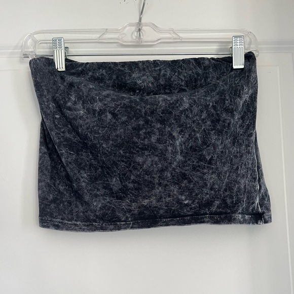 Burnt Orange and Distressed Black Tube Top Set - Picture 2 of 2